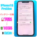 iphone12promaxのバッテリーが劣化している様子